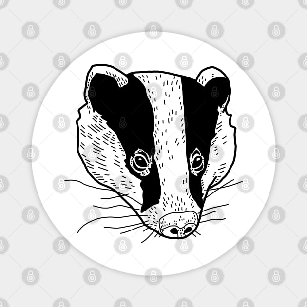 Badger Magnet by voidea